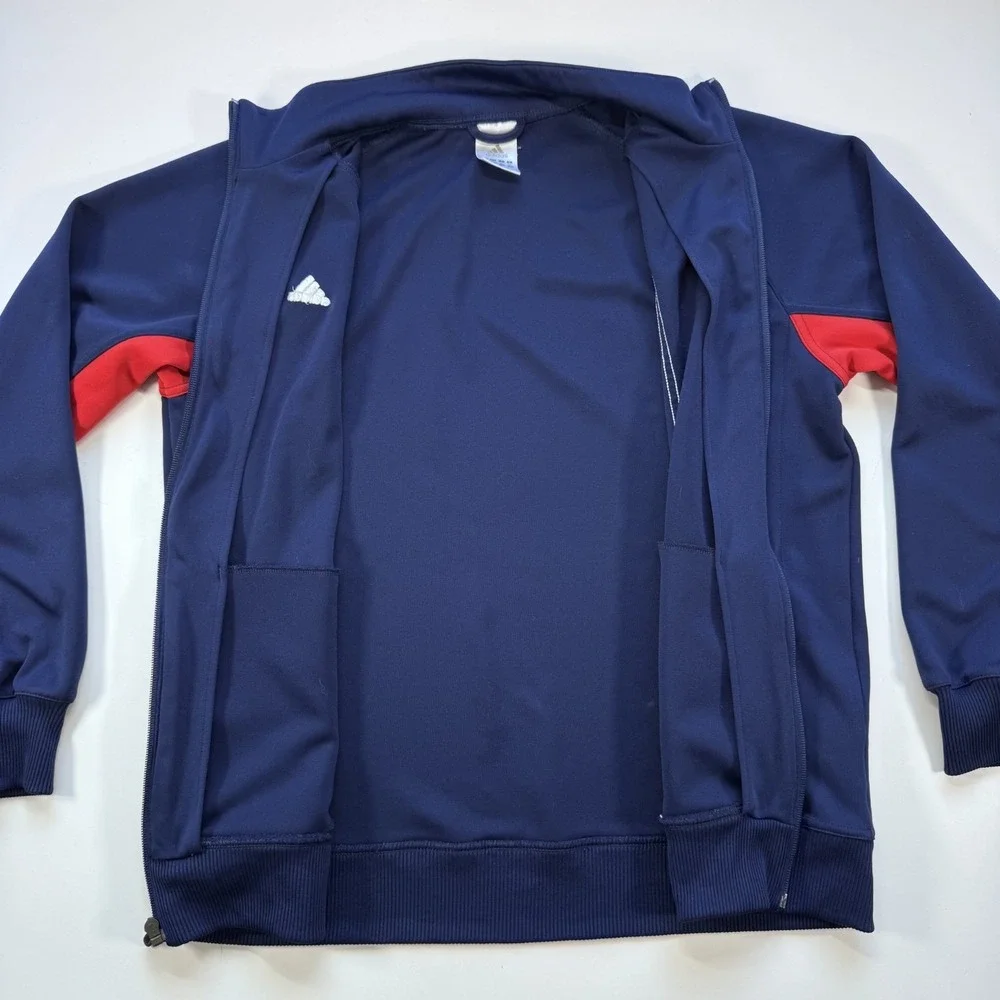 ADIDAS Team USA Olympic Track Jacket 2000s Unisex Youth X-Large Blue